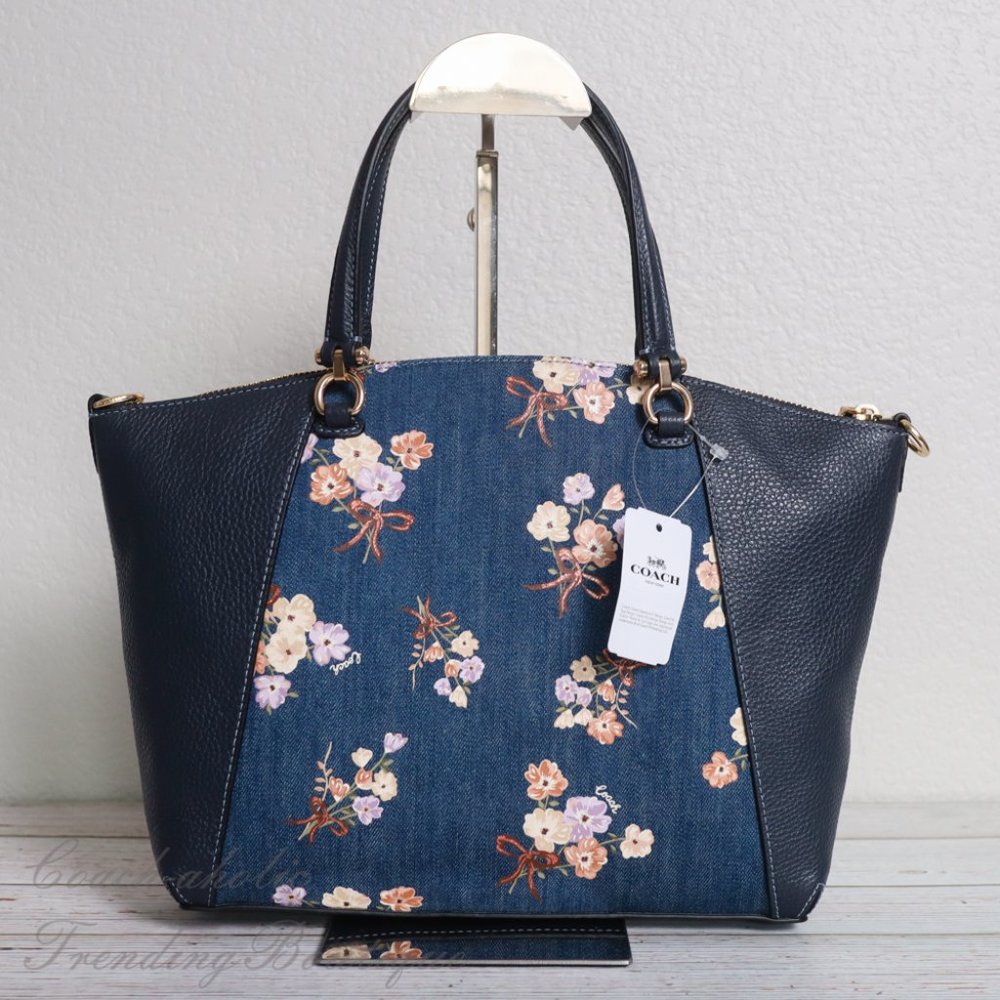 NWT Coach 91045 Prairie Satchel with Floral Print - Picture 8 of 15